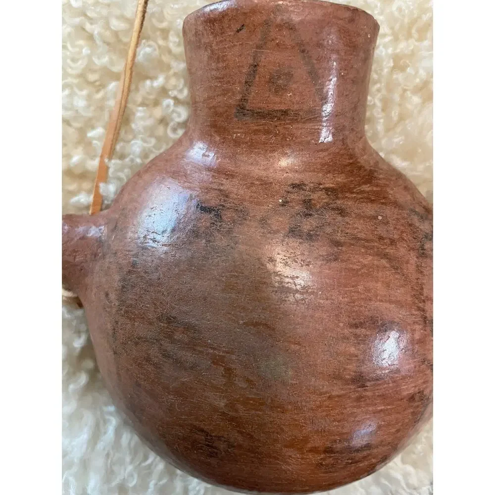 Antique MARICOPA Pottery CANTEEN Tohono O’odham NATIVE AMERICAN. Lena Albert?
